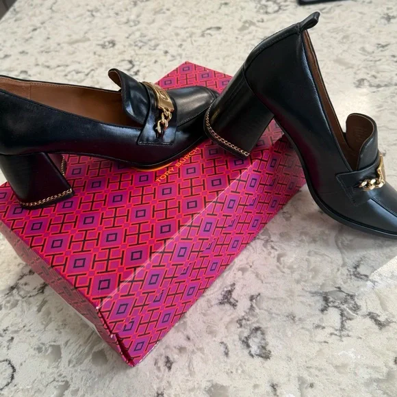 Ruby Loafer-Sierra- Tory Burch Elegant Black Leather Women's Loafers - Picture 7 of 8